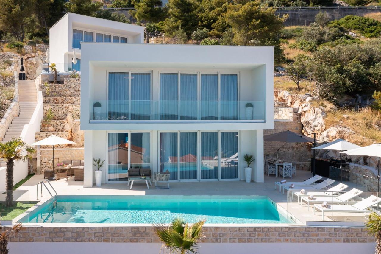 Villa Adria View With Heated Pool I Трогір Екстер'єр фото