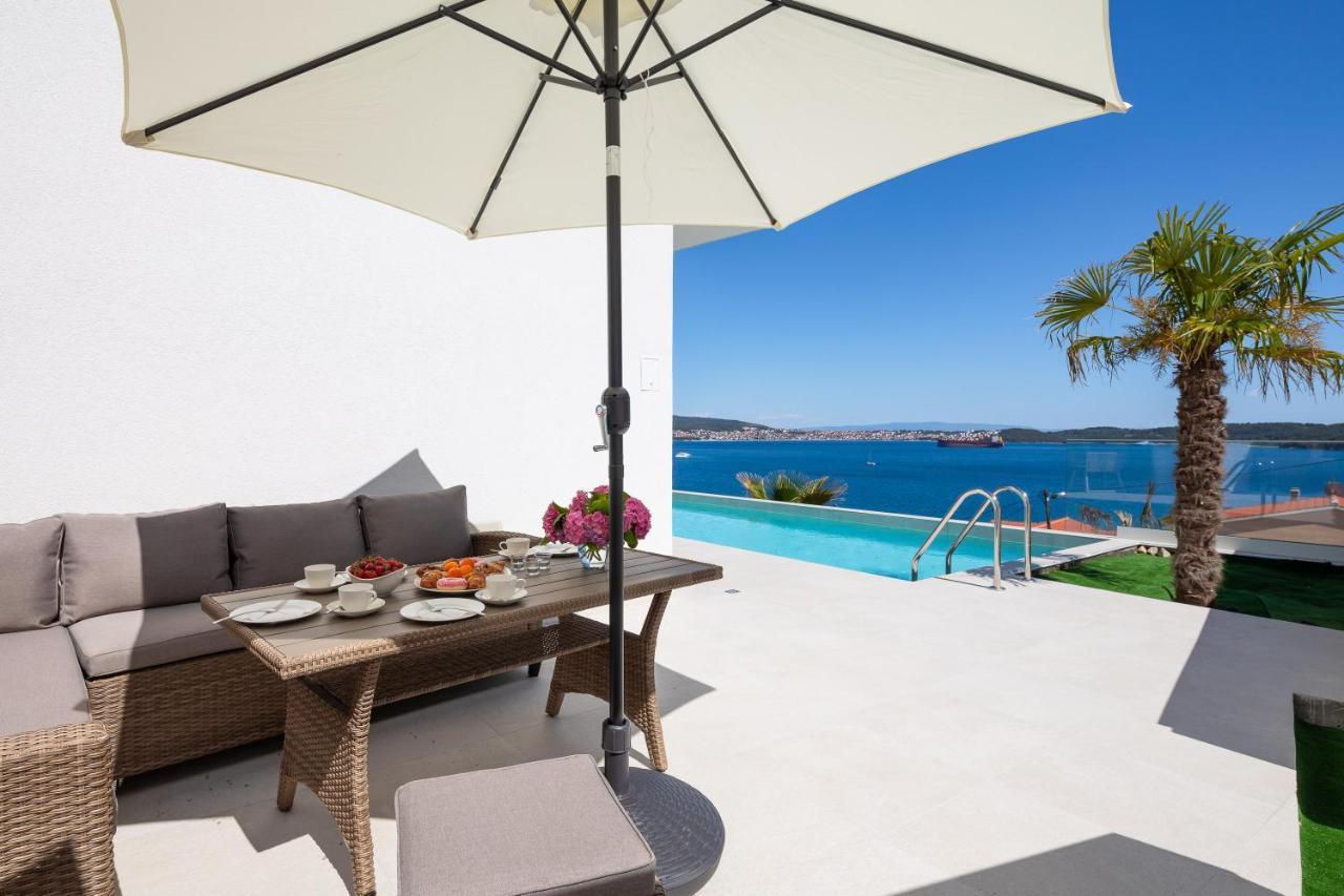 Villa Adria View With Heated Pool I Трогір Екстер'єр фото