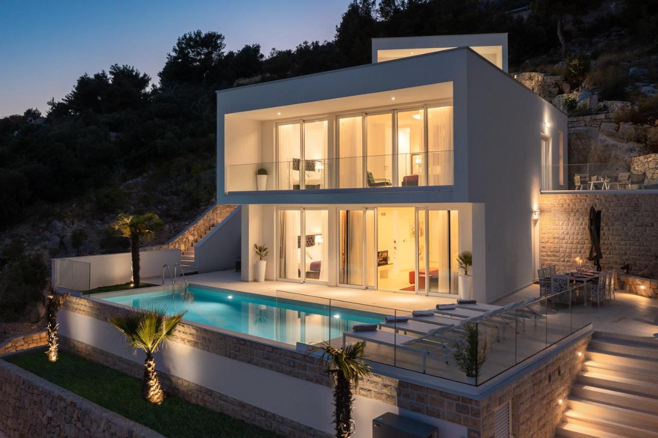 Villa Adria View With Heated Pool I Трогір Екстер'єр фото